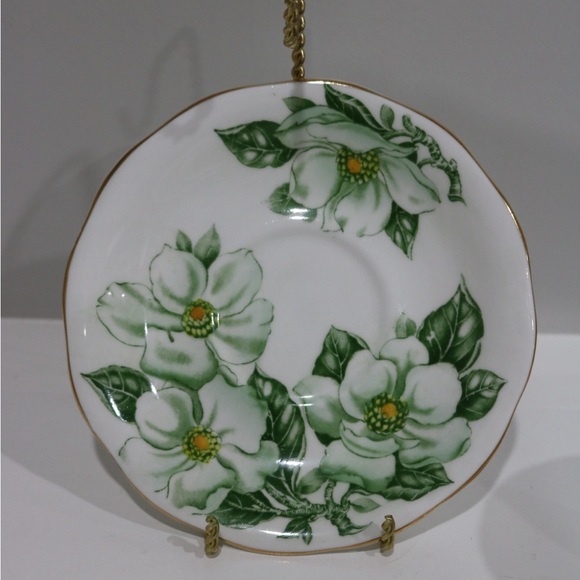 Queen Anne “Magnolia” Teacup & Saucer Bone China England Collectible - Picture 2 of 16